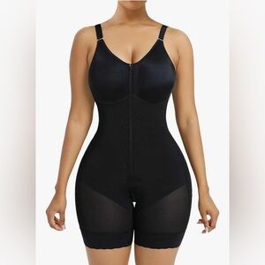 YIANNA Faja Colombiana Tummy Control Butt Lifter Postpartum Zipper Crotch